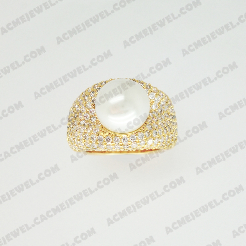 Rings Brass shiny Gold plating