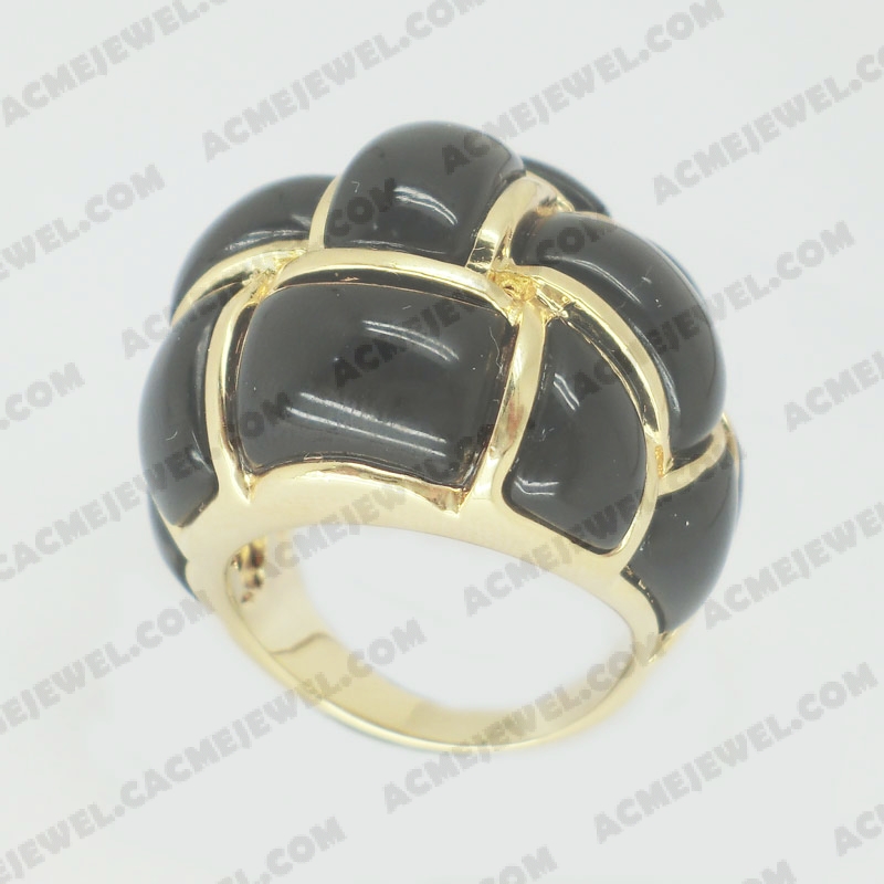 Rings Brass shiny Gold plating