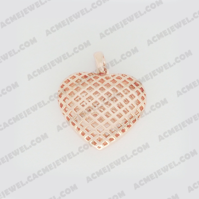 Pendants Brass shiny Rose gold plating