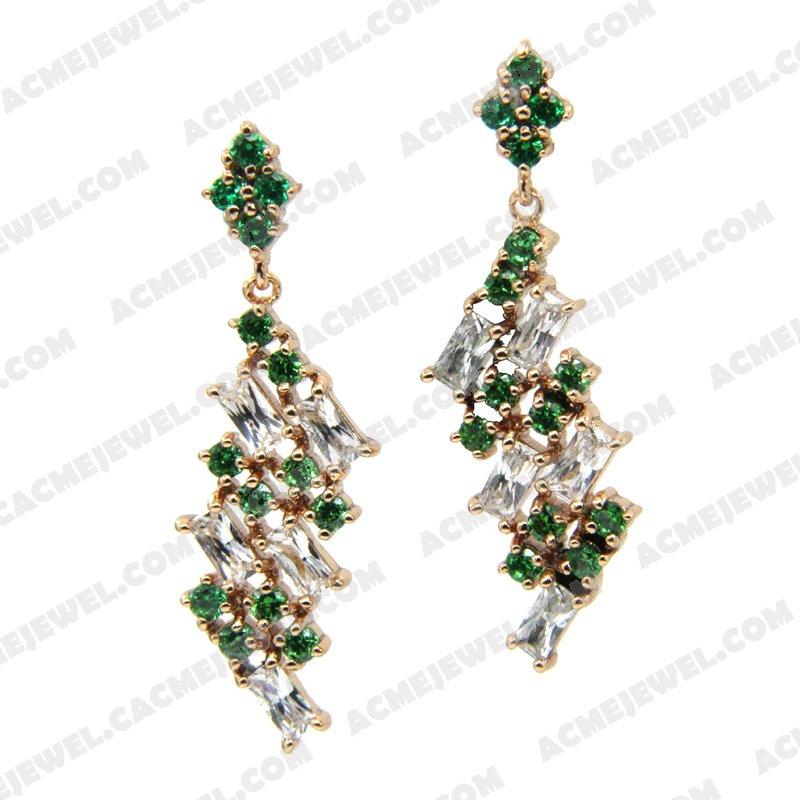 Earrings Silver / Brass  Rose gold plating