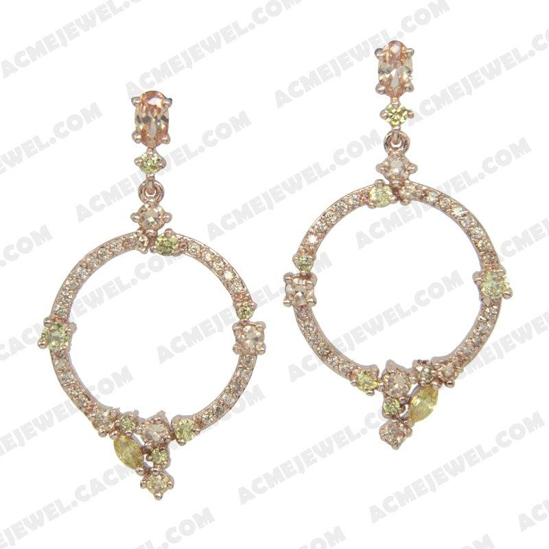 Earrings 925 Sterling Silver  Rose gold 