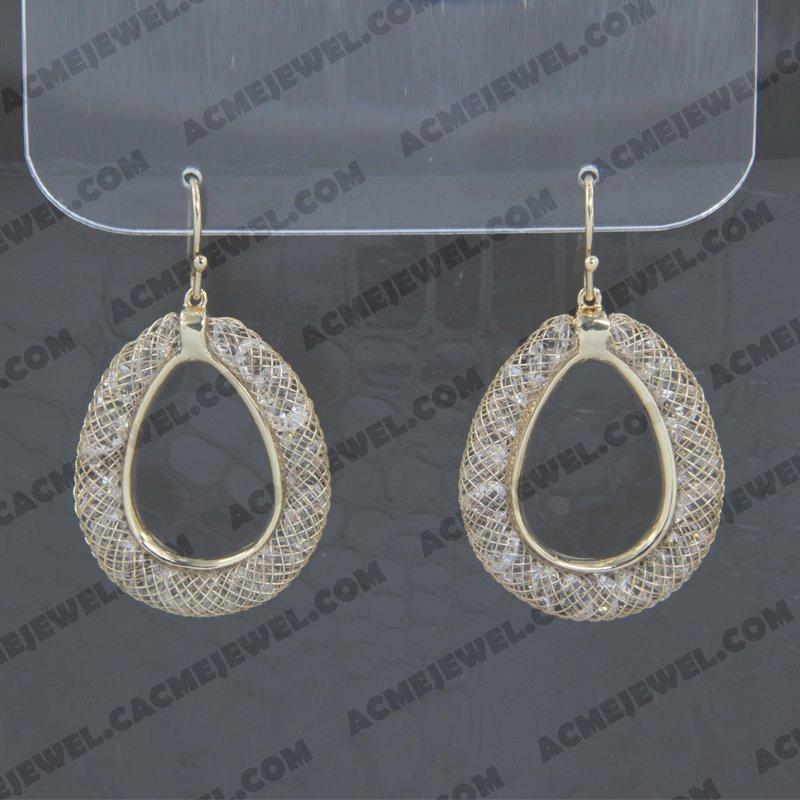 Earrings 925 Sterling Silver  Gold 