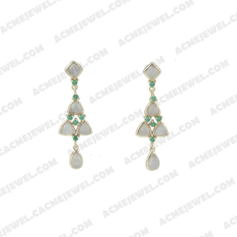 Earrings 925 sterling silver   Gold 