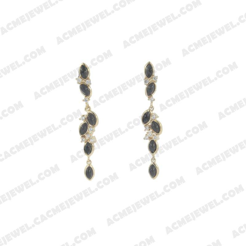 Earrings 925 sterling silver   Gold 