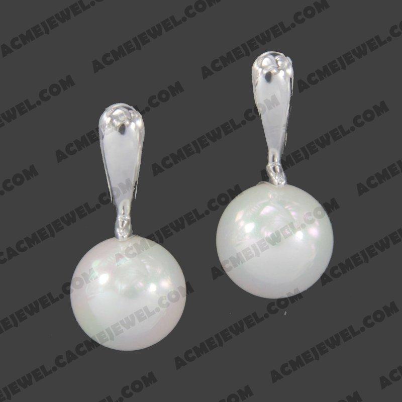 Earrings 925 sterling silver   Rhodium 