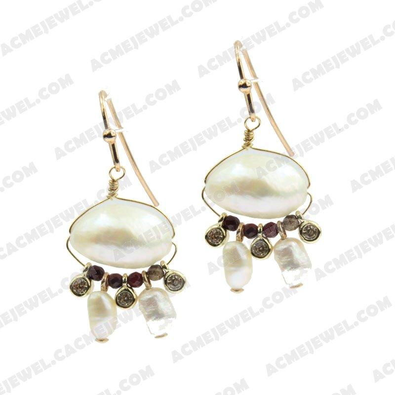 Earrings 925 sterling silver   Gold 
