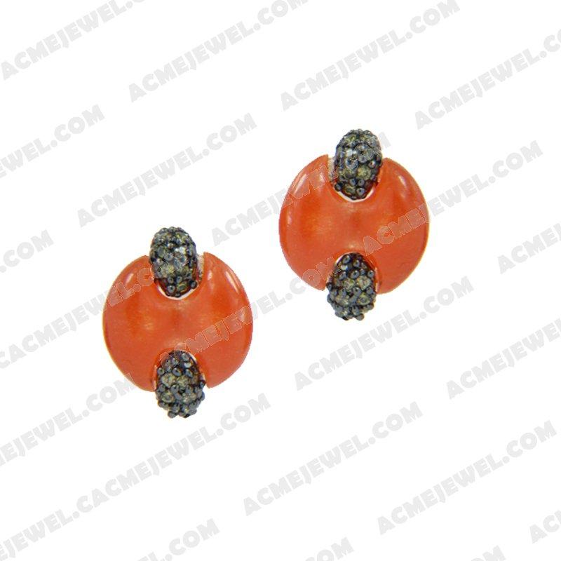 Earrings 925 Sterling Silver  Black rhodium