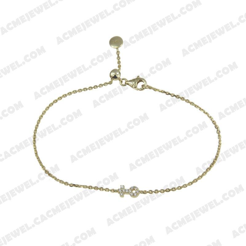 Bracelets & Bangles 925 Sterling Silver  Gold