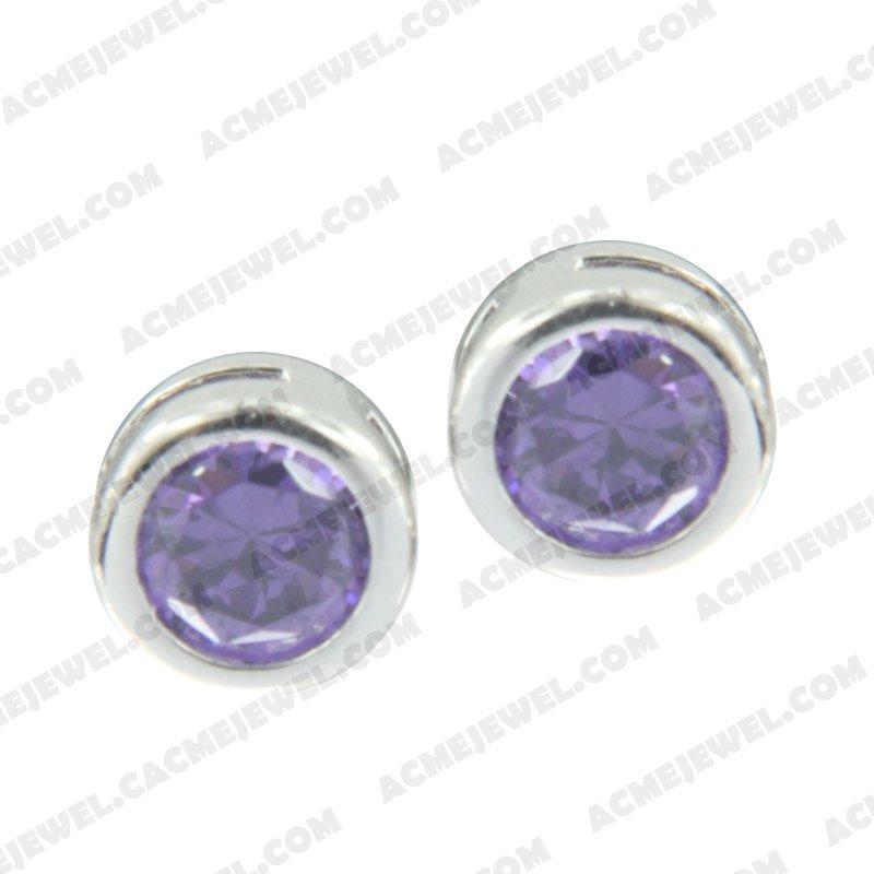 Earrings 925 sterling silver   Rhodium 