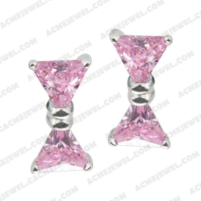 Earrings 925 sterling silver   Rhodium 