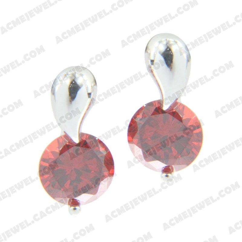 Earrings 925 sterling silver   Rhodium 