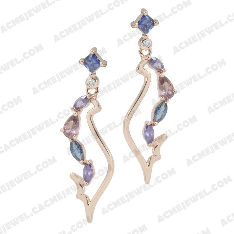 Earrings 925 Sterling Silver  Rose gold